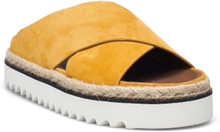 Furla Gilda Fusbet Mule Sandal Shoes Summer Shoes Sandals Gul Furla*Betinget Tilbud