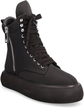 Aken Shoes Boots Ankle Boots Laced Boots Svart DKNY*Betinget Tilbud