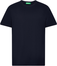 Short Sleeves T-Shirt Tops T-Kortærmet Skjorte Blue United Colors Of Benetton