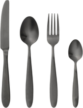 Sene Cutlery 4 Set Home Tableware Cutlery Cutlery Set Svart Bloomingville*Betinget Tilbud
