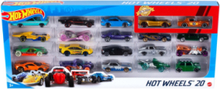 20 Car Pack Assortment Toys Toy Cars & Vehicles Toy Cars Multi/patterned Hot Wheels