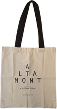 ALTAMONT Tote Bag Einkaufs-Tasche aus Canvas Stoff-Beutel mit Markenprint Beige