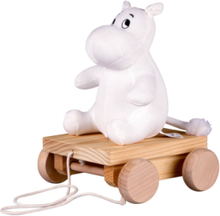 Moomin On Wheels - Pull Along Moomin Toys Baby Toys Pull Along Toys Multi/mønstret MUMIN*Betinget Tilbud