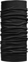 Buff Lightweight Merino Wool Tubular Solid Black Halsdukar OneSize