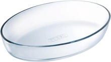 Ovale glazen ovenschaal 1 liter 26 x 18 x 6 cm