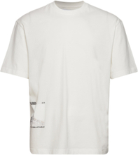 Nigel Boxy Peak Print Ss Tops T-Kortærmet Skjorte White Gabba