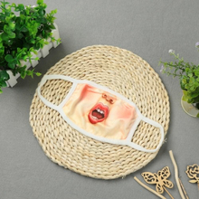 Lustige Unisex gedruckte 3D-Mund-Maske Menschliches Gesicht Mund Muffel-Ohrbügel Anti-Staub-Kreative Mund Gazemaske