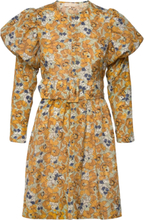 Cotton Jacquard Mini Dress Dresses Summer Dresses Multi/mønstret By Ti Mo*Betinget Tilbud