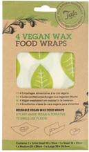 Återanvändningsbara dukar, Vegan Wax Food Wraps 4-pack