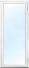 Fönsterdörr - Helglasad 3-glas - Trä - U-värde: 1,1 9x22 Vänsterhängd Frostat glas Ingen spaltventil