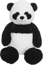Panda, 100 Cm Toys Baby Toys Musical Plush Toys Multi/patterned Teddykompaniet
