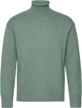 Logmar Roll Neck Knit Tops Knitwear Turtlenecks Green Bertoni