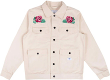 VANS Herren Hemd-Jacke Sommer-Jacke Anaheim Needlepoint Floral Jacket Beige