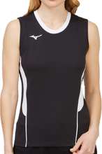 Mizuno Damen Sport-Shirt Volleyball-Top Authentic Team Shirt Schwarz/Weiß