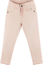 Ljusrosa jeans med stjärna i strass (Storlek: 5 år - 110 cm)