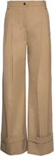 Flared Chino Trouser Trousers Suitpants Beige Victoria Beckham*Betinget Tilbud