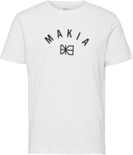 Brand T-Shirt T-shirts Short-sleeved Hvit Makia*Betinget Tilbud