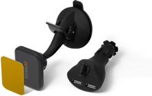 Technaxx Magnetisk bilhållare för smartphones & surfplattor + Billaddare (TE09)