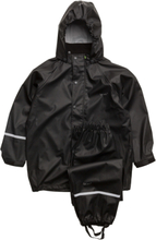 Basic Rainwear Suit -Solid Outerwear Rainwear Rainwear Sets Black CeLaVi