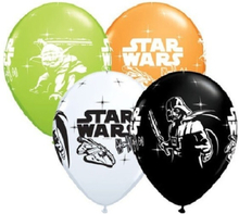6x stuks Star Wars thema verjaardag ballonnen