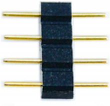 Connector Male Pin-Pin 4 Pin voor 10mm RGB Led Strips