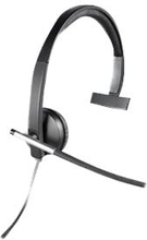 Logitech USB Headset Mono H650e - Headset - på örat - kabelansluten