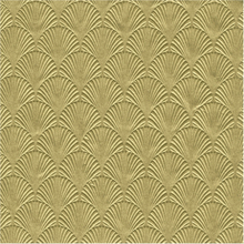 16x Luxe 3-laags servetten met patroon goud 33 x 33 cm
