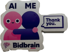 Ai and Me sticker - Sometimes we just want to hug