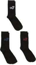 Cr7 Kids Socks 3-Pack Sockor Strumpor Black CR7