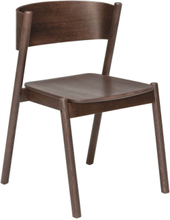 Oblique Spisestol Home Furniture Chairs & Stools Chairs Brown Hübsch