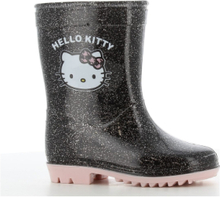 "Hello Kitty Rainboot Shoes Rubberboots High Rubberboots Black Hello Kitty"