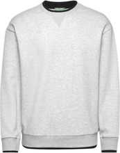 Sweater L/S Tops Sweatshirts & Hoodies Sweatshirts Grey United Colors Of Benetton