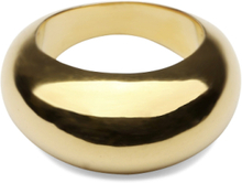 Bolded Ring Gold Ring Smykker Gull Syster P*Betinget Tilbud